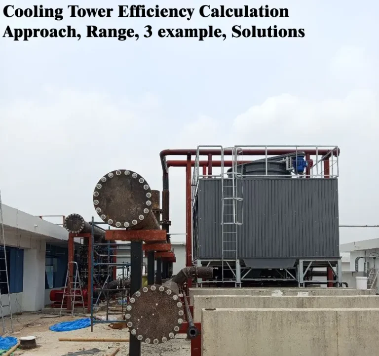 Cooling tower efficiency calculation